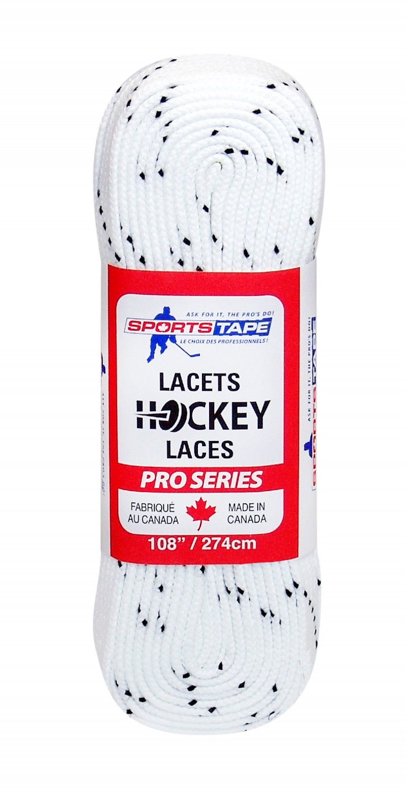 SPORTSTAPE Thin Hockey Skate Wax Laces,Ice Hockey Laces,Roller Hockey Laces,Laces