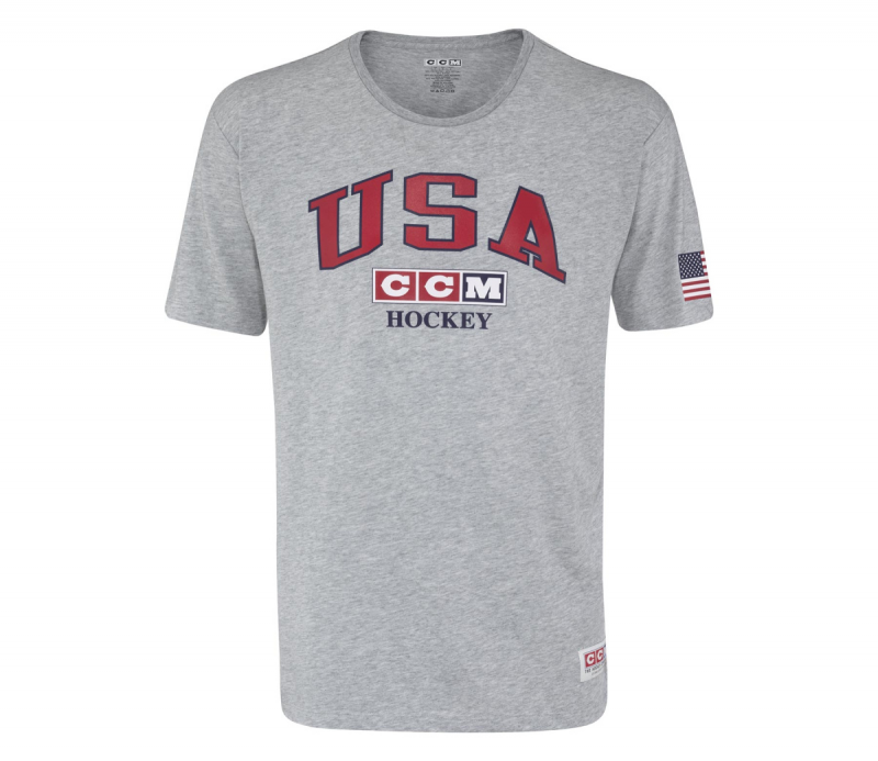 CCM SS Tee USA Senior T-Shirt