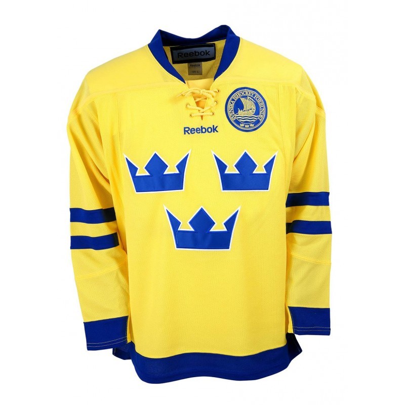 Reebok Team Sweden Junior Fan Jersey Away,Ice Hockey,Hockey Jersey,Roller