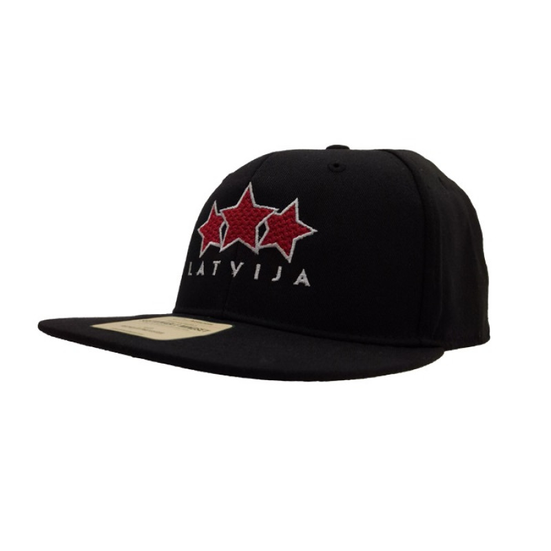 HOKEJAM.LV Latvija Three Star Flat Snapback