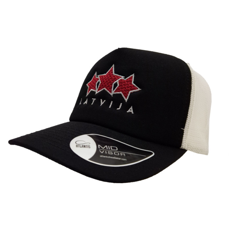 HOKEJAM.LV Latvija Three Star Mid Visor Snapback