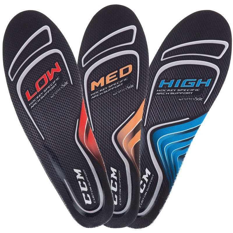 CCM Custom Support Performance Medium Profile Insoles,Ice Hockey,Roller Hockey