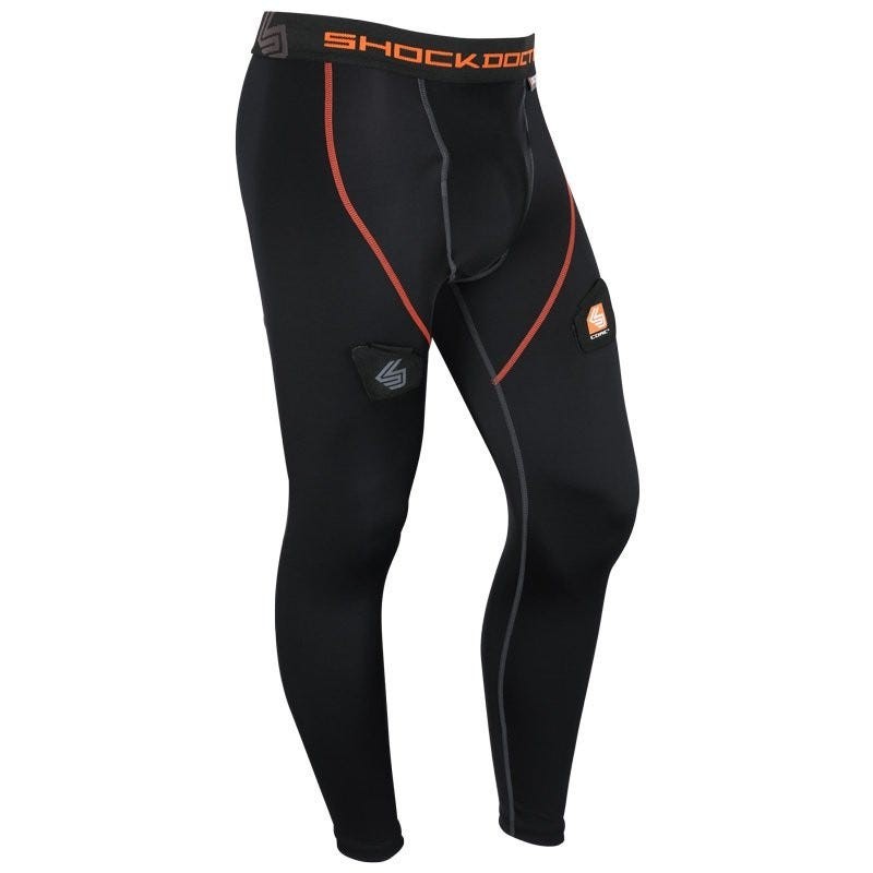 SHOCK DOCTOR Senior Core Compression Pants with Bio-Flex Cup 363,Ice Hockey