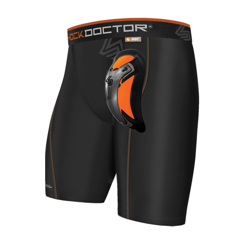 SHOCK DOCTOR Senior Ultra Pro Hockey Compression Short with Cup 337,Ice Hockey