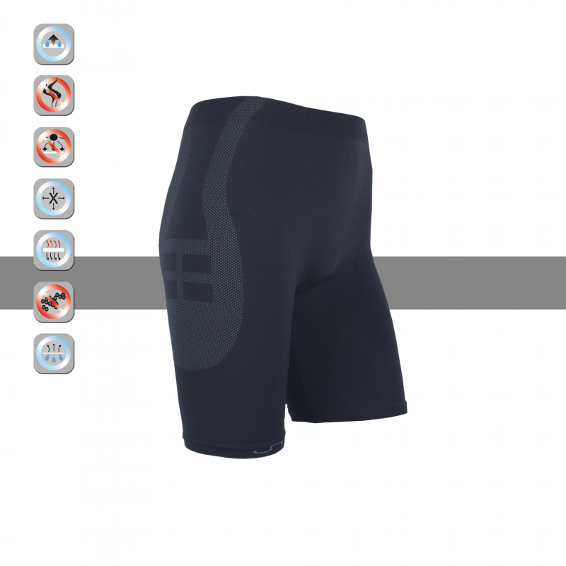 SIM LOC Silver Line Adult Thermo Shorts,Compression Shorts,Sports Short,Clothing