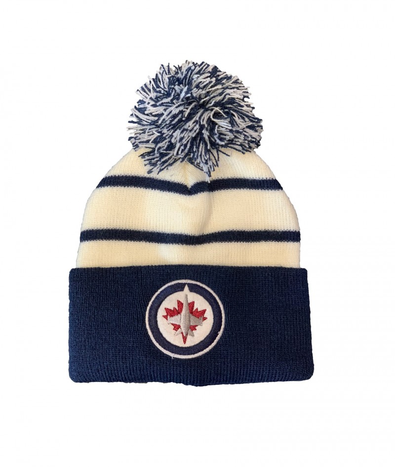 NHL Youth Winnipeg Jets Retro Toque Winter Hat,Outdoor Hat,Clothing,Head Wear