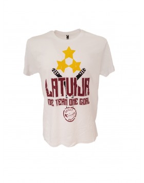 HOKEJAM Latvija One Team One Goal Adult T-Shirt,Latvian Fan T-Shirt,Clothing
