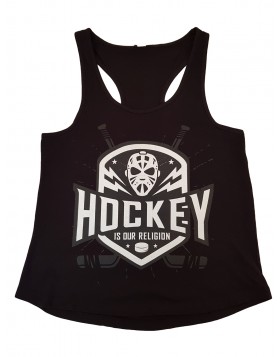HOKEJAM Hockey Is Our Religion Adult Tank Top,T-Shirt,Clothing