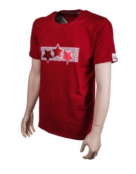 Adult Latvia Three Star T-Shirt,Latvian Fan T-Shirt,Clothing