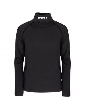 CCM Youth Long Sleeve Compression Shirt with Neck Guard