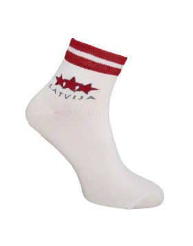 HOKEJAM.LV Short Three Star Latvija Training Socks