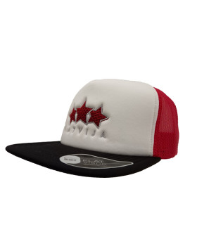 HOKEJAM.LV Latvija Three Star Flat Visor Snapback