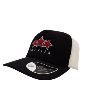 HOKEJAM.LV Latvija Three Star Mid Visor Snapback