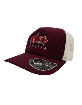 HOKEJAM.LV Latvija Three Star New Mid Visor Snapback