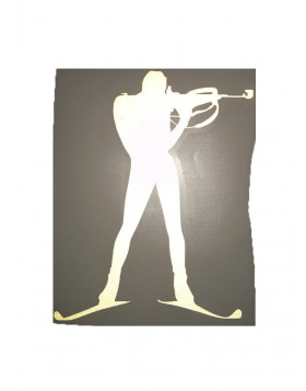 HOKEJAM.LV Biathlon Sticker