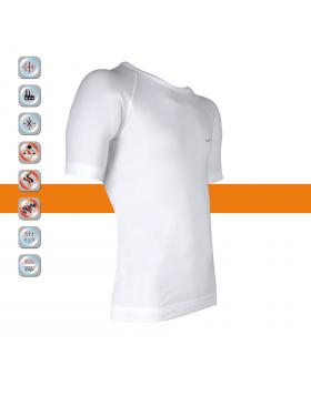 SIM LOC Orange Line Adult Thermo T-Shirt,Compression Shirt,Clothing,Sports Wear