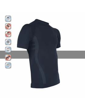 SIM LOC Silver Line Adult Thermo T-Shirt,Compression Shirt,Clothing,Sports Wear