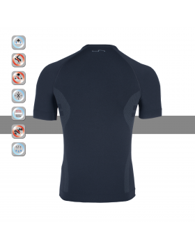 SIM LOC Silver Line Adult Thermo T-Shirt,Compression Shirt,Clothing,Sports Wear