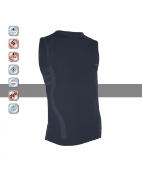 SIM LOC Silver Line Adult Thermo Tank Top,Compression Shirt,Clothing,Sports Wear