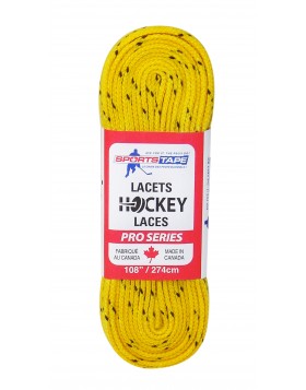 SPORTSTAPE Thin Hockey Skate Wax Laces,Ice Hockey Laces,Roller Hockey Laces,Laces