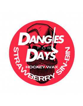 Dangles For Days Strawberry Sin-Bin Hockey Wax