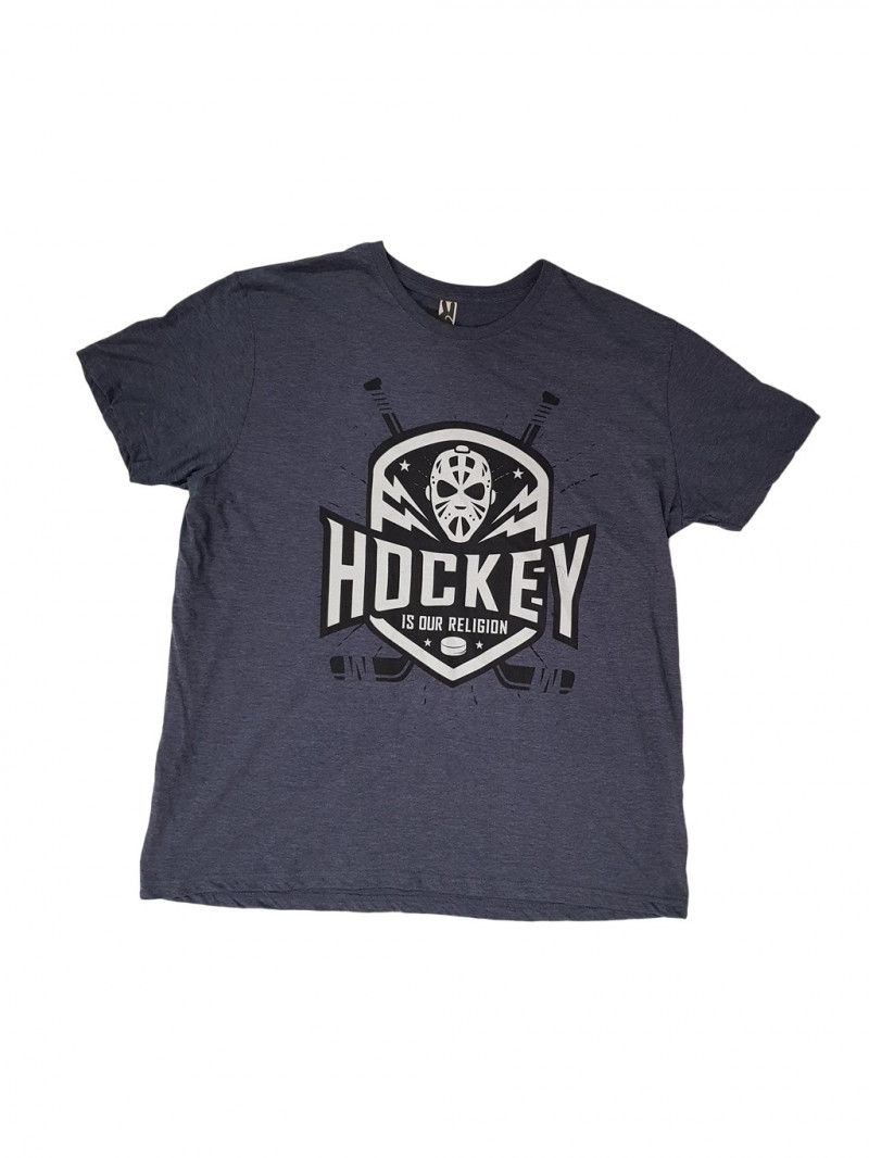 HOKEJAM.LV Hockey Is Our Religion Adult T-Shirt