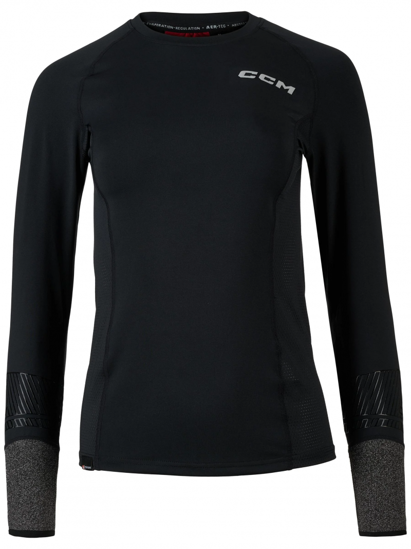 CCM Women Long Sleeve Compression Shirt with Cut Protection
