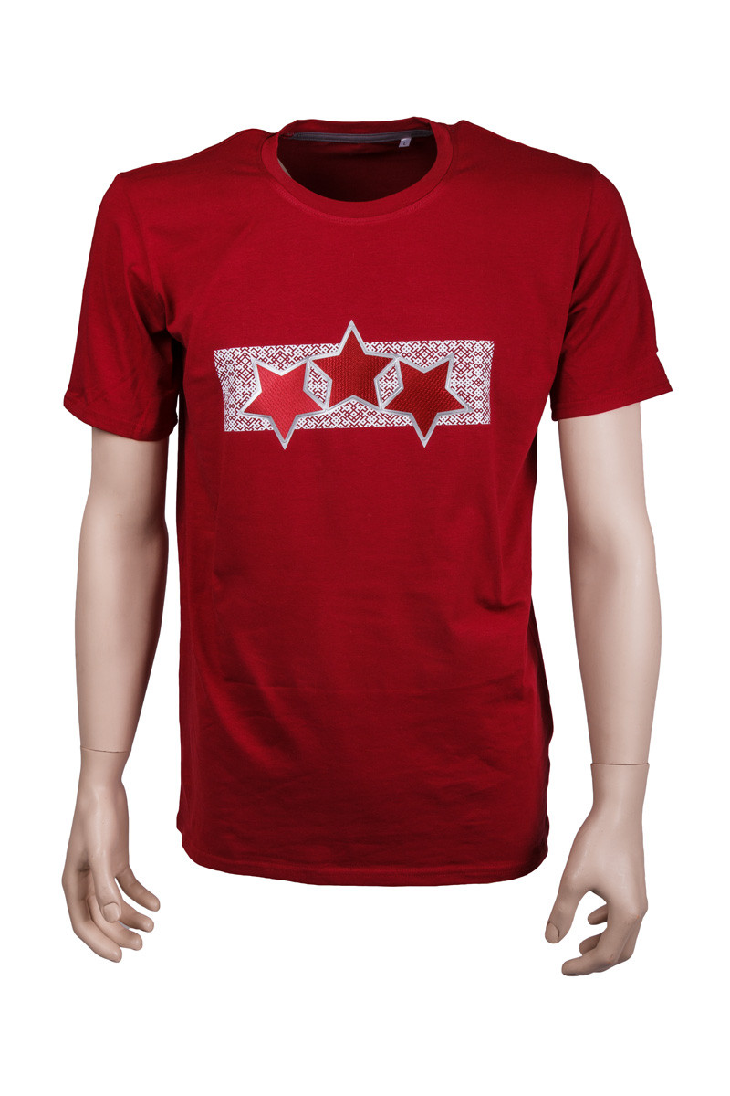 Adult Latvia Three Star T-Shirt