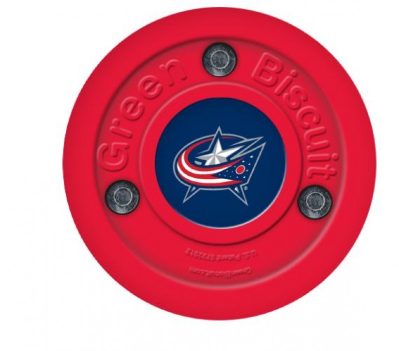 Green Biscuit Columbus Blue Jackets Off Ice Training Hockey Puck