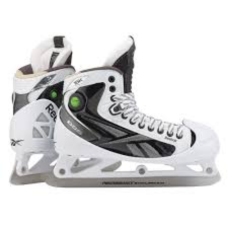 Reebok 16K White PUMP Senior Goalie Skates