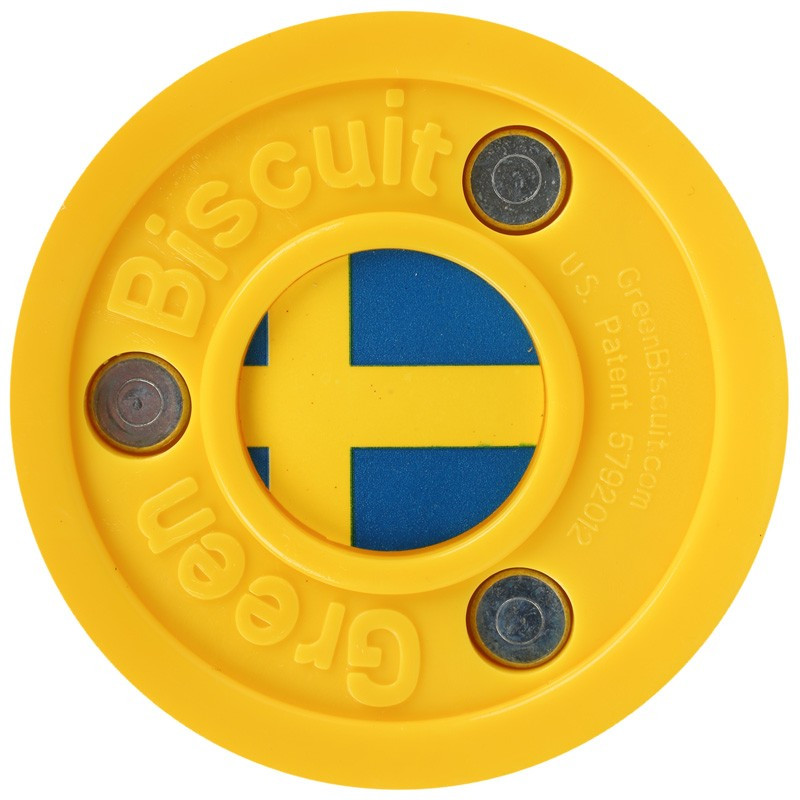 Green Biscuit Sweden Off Ice Training Hockey Puck