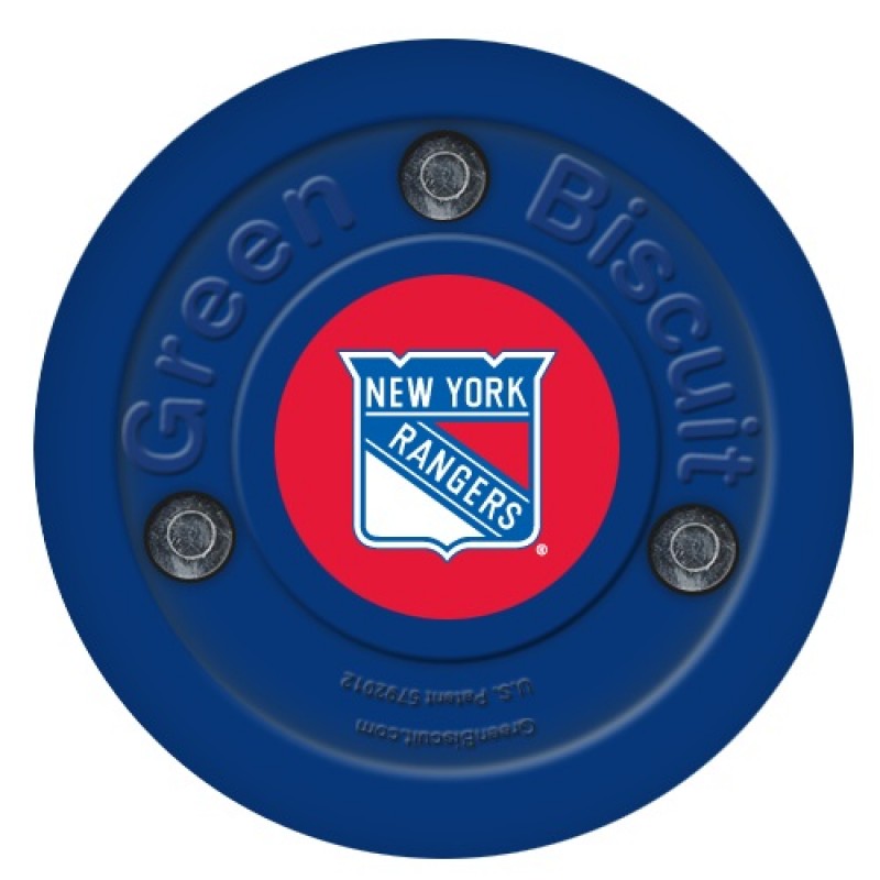 Green Biscuit New York Rangers Off Ice Training Hockey Puck