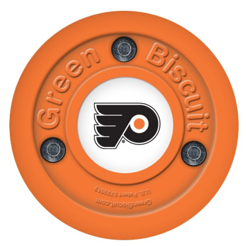 Green Biscuit Philadelphia Flyers Off Ice Training Hockey Puck