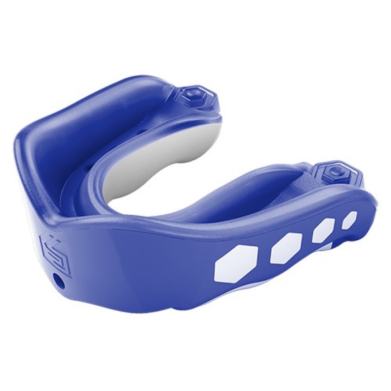 Shock Doctor Adult Gel Max Mouth Guard with Blue Raspberry Flavor 