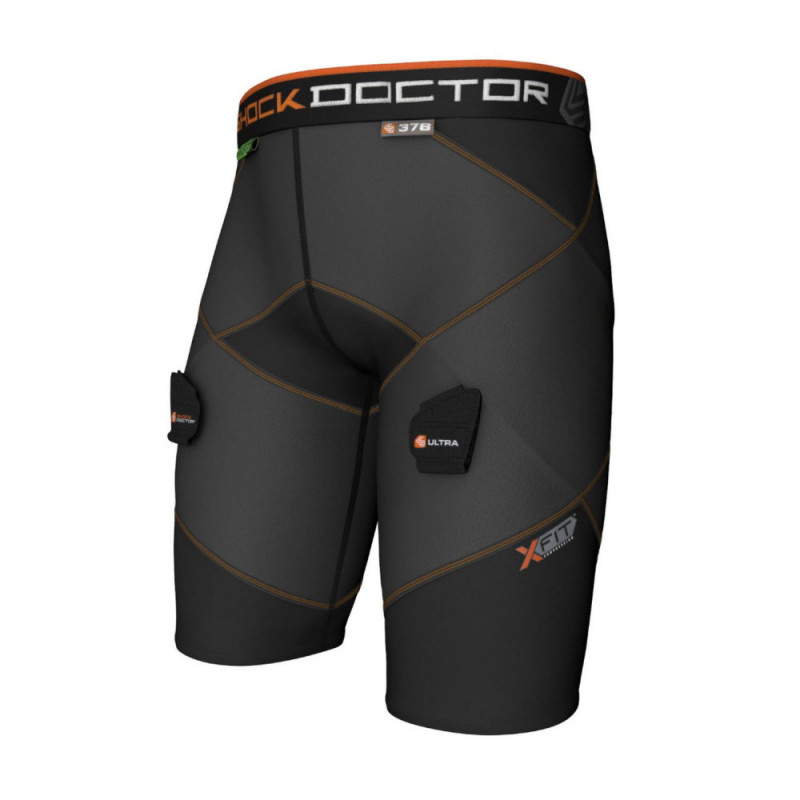 SHOCK DOCTOR Senior X-Fit Hockey Compression Short with Aircore Hard Cup 378