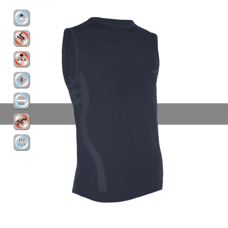 SIM LOC Silver Line Adult Thermo Tank Top