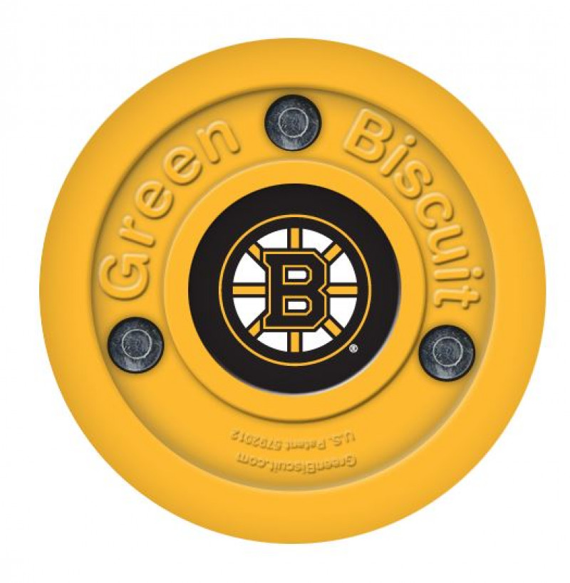 Green Biscuit Boston Bruins Off Ice Training Hockey Puck