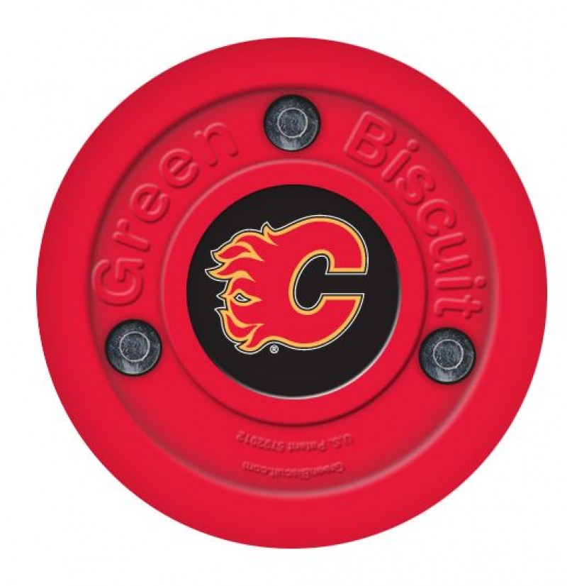 Green Biscuit Calgary Flames Off Ice Training Hockey Puck