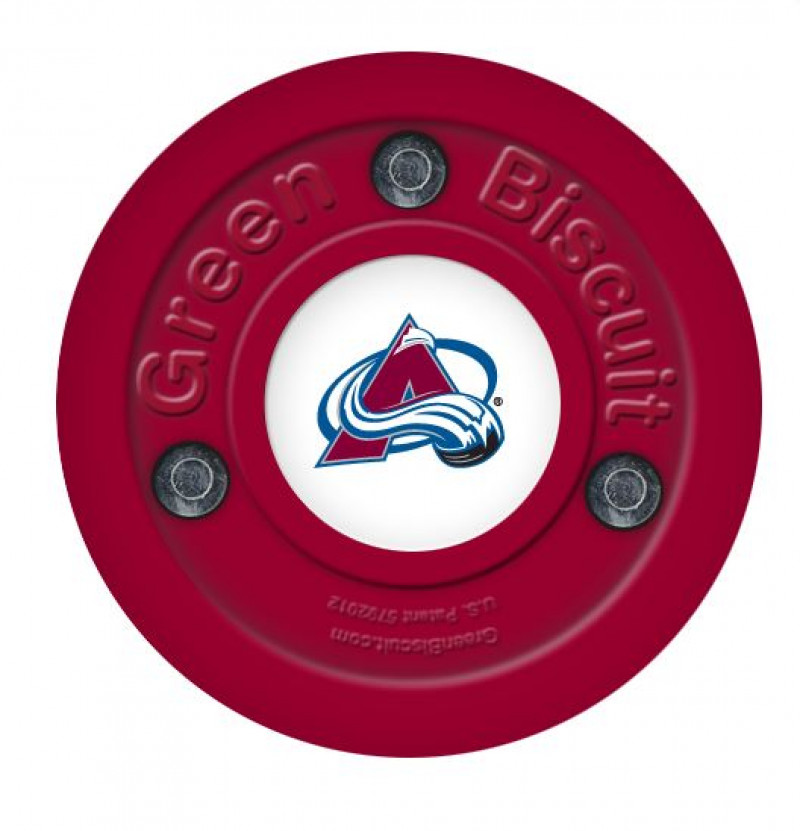 Green Biscuit Colorado Avalanche Off Ice Training Hockey Puck