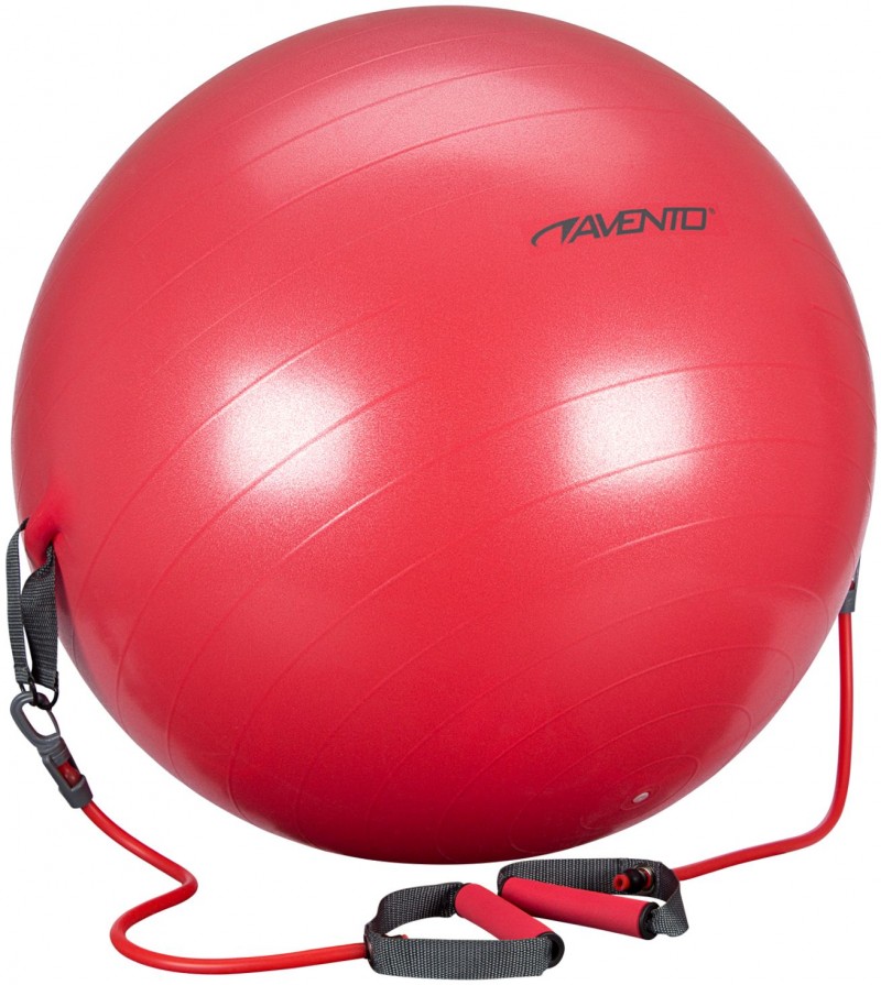 AVENTO Gym Ball with Resistance Tubes