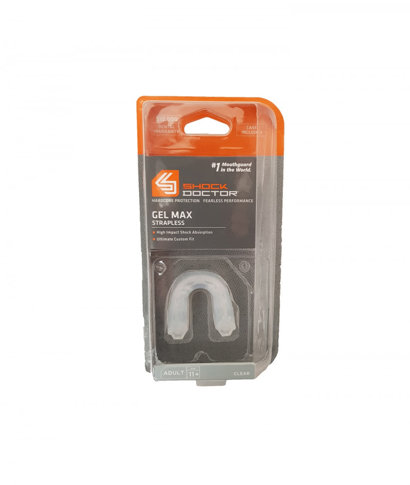 Shock Doctor Adult Gel Max Strapless Mouth Guard 6190A