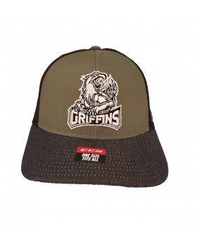 CCM Griffins Army Meshback Trucker Snapback