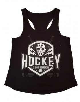 HOKEJAM.LV Hockey Is Our Religion Adult Tank Top