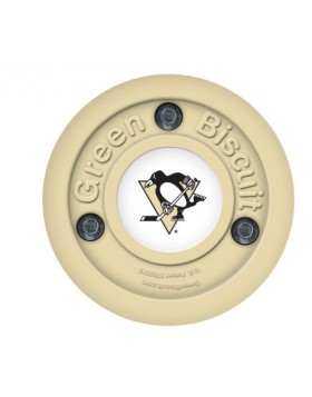 Green Biscuit Pittsburgh Penguins Off Ice Training Hockey Puck