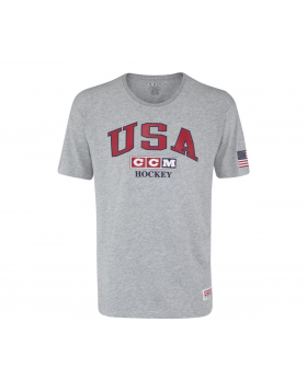 CCM SS Tee USA Senior T-Shirt