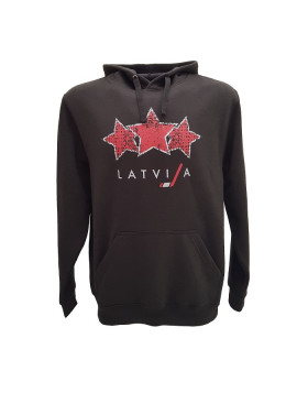 HOKEJAM.LV Senior Three Star Latvia Hoodie