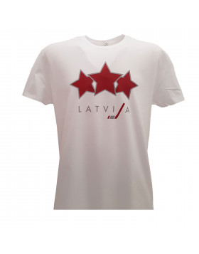 HOKEJAM.LV Senior Three Star Latvia T-Shirt