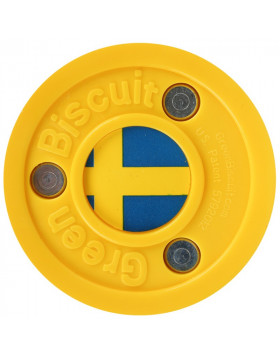 Green Biscuit Sweden Off Ice Training Hockey Puck