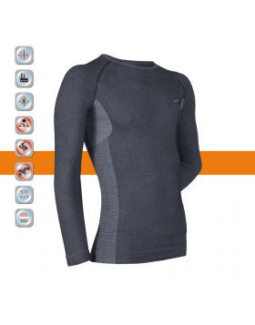 SIM LOC Orange Line Adult Thermo Long Sleeve Shirt